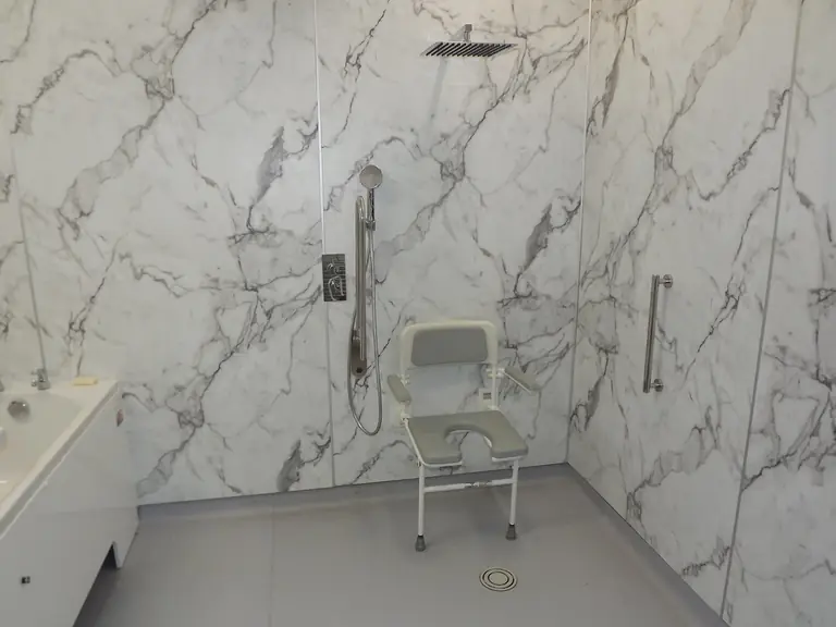 Accessible wet-room shower